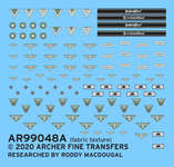 Archer Fine Decals and Transfers - Uniform patches for Infantry, Late War Heer