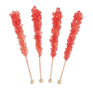 Rock Candy on Sticks Wrapped Red 48 units