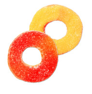 Gummy Rings Peach 2.5 Pounds