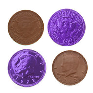 Chocolate Coins Purple 1 Pound