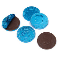 Chocolate Coins Caribbean Blue 1 Pound