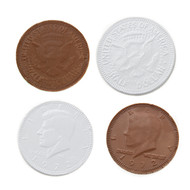Chocolate Coins White 1 Pound
