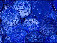 Chocolate Coins Royal Blue Case (12 Pounds)