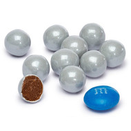 Sixlets Candy Coated Chocolate Shimmer Silver 2 Pounds