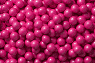 Sixlets Candy Coated Chocolate Shimmer Bright Pink Case (12 Pounds)