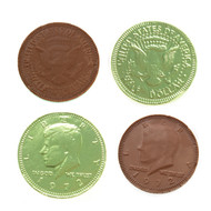 Chocolate Coins Kiwi Green 1 Pound