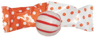 Big Dotted Orange/white Peppermints 100 Count 