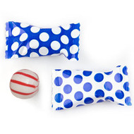 Big Dotted Royal Blue/white Peppermints 100 Count 