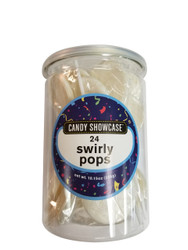 Swirly Round Pops White 24 Count 