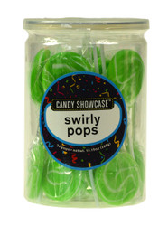 Swirly Round Pops Green 24 Count 