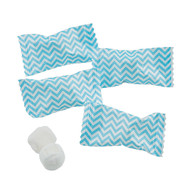 Chevron Caribbean Blue/white Buttermints 100 Count