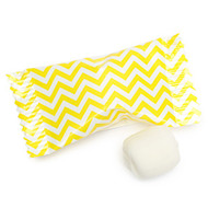Chevron Yellow/white Buttermints 100 Count
