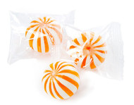 Orange and White Orange Crazy Mini Candy Balls 2 LBS