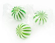 Green and White Lime Crazy Mini Candy Balls 2 LBS