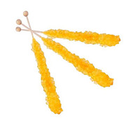 Rock Candy on Sticks Wrapped Gold 48 units