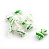 Green Cylinder Shaped Mint Candy Twists - 2 Pounds