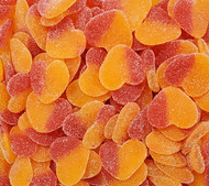 Peach Gummy Valentines Hearts Candy 2.2 Pounds - Heart Shaped Candy for Valentines Day-Peach Flavored