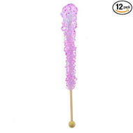 Lavender Rock Candy Sticks 12 Count-COMES IN A BUBBLED ENVELOPE TO AVOID BREAKAGE