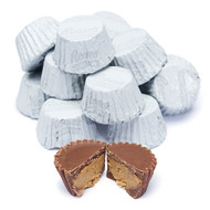 Reese's Peanut Butter Cups Mini White Wrapped - 2 Pounds - Resealable Container