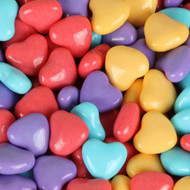 Assorted Pastel Heart Shaped Candy 2 Pounds Bulk Bag-Pressed Dextrose Candy 