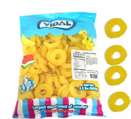Gummi Pineapple Rings 2.2lb Bag