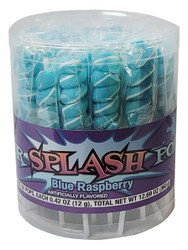 Light Blue Blue Raspberry Color Splash Pops 30ct TUB