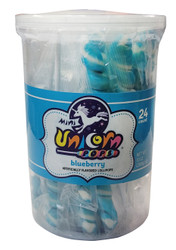 Unicorn Pops 24 Count - Light Blue Blueberry Flavored 