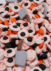 Halloween Choppers & Eyeballs Sprinkles 8 Ounce Bag-Spooky Hard Candy For Day of The Dead Candy Buffet…