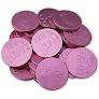 Pink Chocolate Coins 1 LB (75CT)