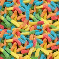 Nassau Sour Neon Worm Gummies 2 LB