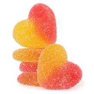 PEACH HEARTS GUMMI 2.2lb bag