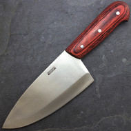 Defender 10" Full Tang Kitchen Butcher Knife With Wood Handle