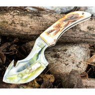 7.5" Hand Made Fixed Blade Skinning Gut Hook Knife