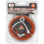 12 ft Coil Wire Dog Leash