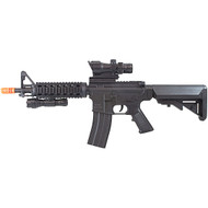 UKArms M4 Full Size Spring Airsoft Rifle Gun With Red Dot Sight