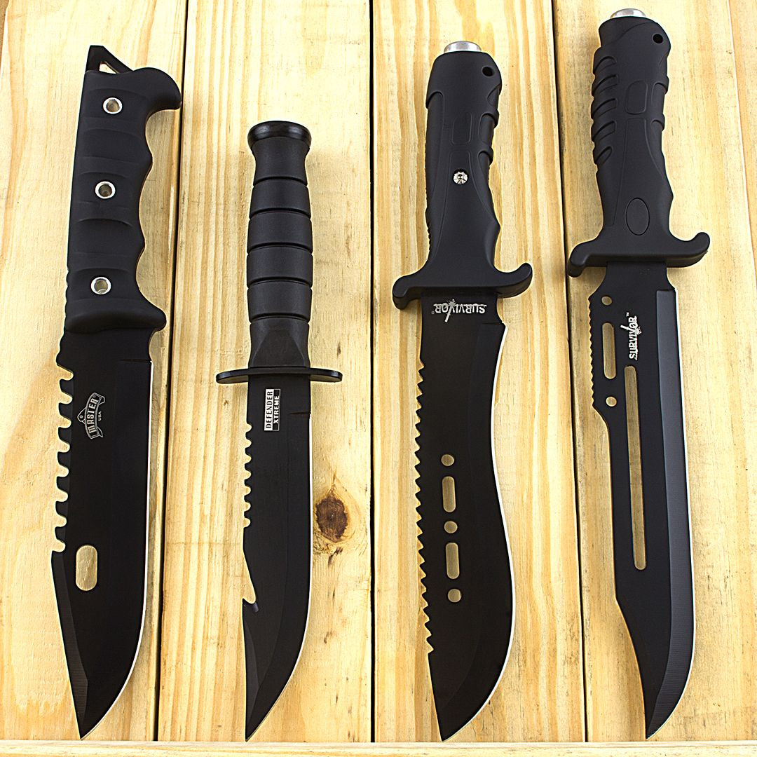 4PC Tactical Hunting Knife Set