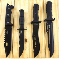 4 Piece Fixed Blade Tactical Knife Set
