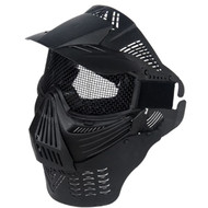 Lancer Tactical EZ Fit Airsoft Full Face Mesh Helmet With Mask