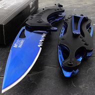 MTech Ballistic MT-A705BL 8" Blue Spring Assisted Folding Knife