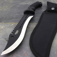 Defender 16" Full Tang Black Fixed Blade Machete 