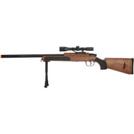UKArms MK51 Spring Airsoft Sniper Rifle Gun Wood