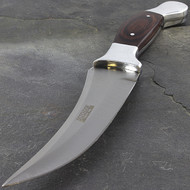 Defender 9 " Full Tang Hunting Knife Brown Wood
