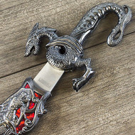 Defender 10" Red Dragon Medieval Dagger