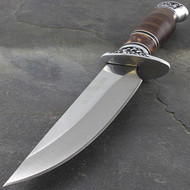 Hunt Down 10" Brown Wood Hunting Knife
