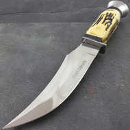 Hunt-Down 8.5" Hunting Knife With Wood Handle