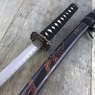 40" Red Dragon Japanese Katana Sword