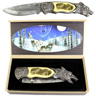 8" Wolf Pack Collector's Edition Folding Pocket Knife