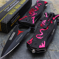 Tac Force TF-707RD 8" Red Dragon Spring Assisted Folding Knife