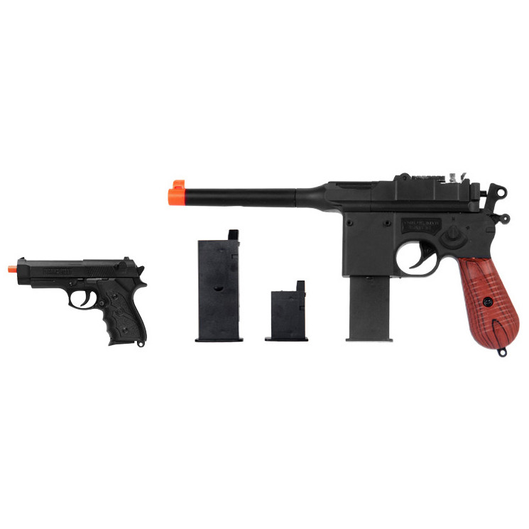WELL Mauser C96 Co2 Powered Blowback Airsoft Pistol
