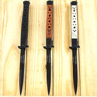 3 Piece Tac-Force 12.5" Extra Large Stiletto Spring Assisted Folding Pocket Knife Set